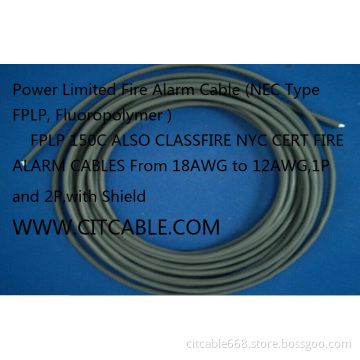 Plenum Fire Alarm Cable (NEC Type FPLP, PVDF Jacket)